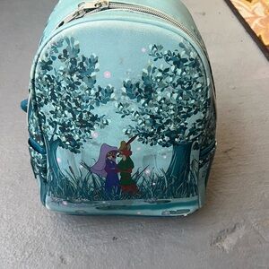 Loungefly Teal Fairy Tale Mini Backpack